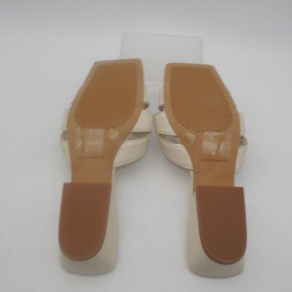 NEW Vince Camuto Women's 7 Selaries Block Heel Sandals Cream Warm Vanilla no Box - Picture 8 of 9